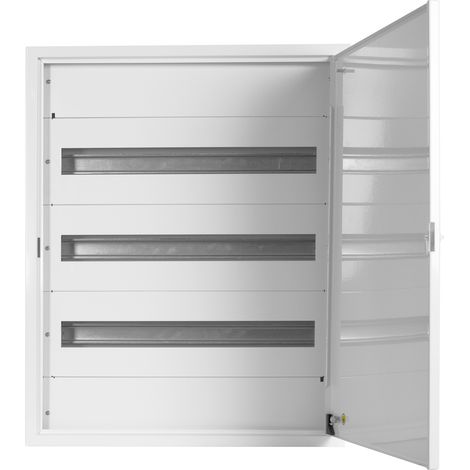 Doktorvolt Verteilerkasten Aufputz Sicherungskasten aus Metall 72 Module 3-reihig IP30 1543 (1/5)