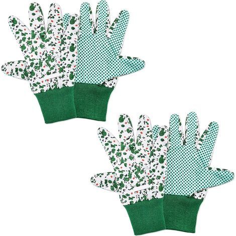 2 Paires Gants de Jardinage pour Femme Gants de Travail de Jardin Gants de Travail de Jardin Antidérapants et Respirants (1/5)