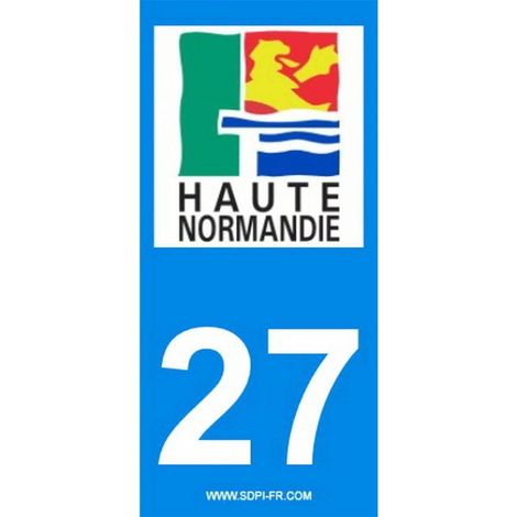 2 autocollants Region Departement 27