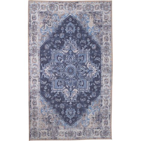Hawai Tapis 160x230 cm, bleu. (1/4)
