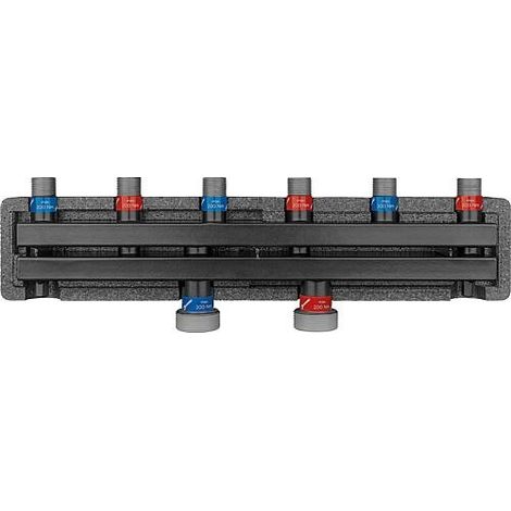 Collecteur de chaudière Evenes VT 2 mâle DN 20(3/4"), 2m³/h, 50kW avec support et isolation (1/4)