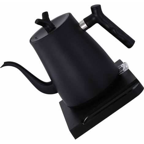 Elektrischer Wasserkocher mit doppelwandigem Ständer, Warmwasserboiler mit automatischer Abschaltfunktion, EU-Stecker, 220 V, Schwarz (1/5)