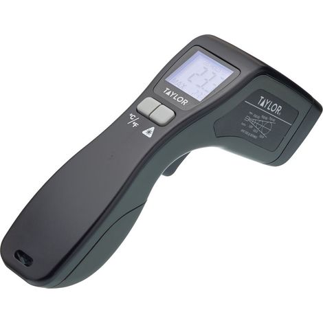 Taylor Pro - Digitales Infrarot-Thermometer, Kunststoff, Schwarz, 10 x 4 x 15 cm