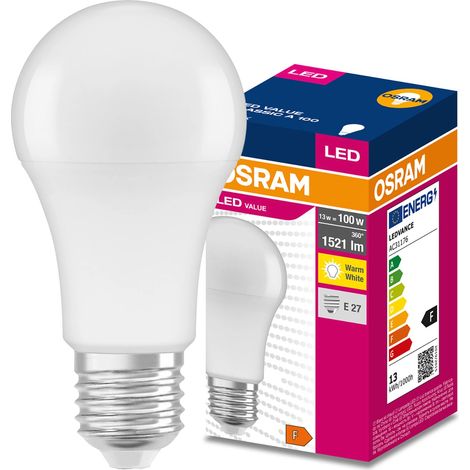 Ampoule LED E27 A60 13W 1521lm 3000K chaud OSRAM VALUE (1/4)
