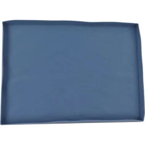 Tapis de protection en silicone haute résistance pour barbecue, surface de cuisson, petit modèle bleu (5641 cm) (1/3)