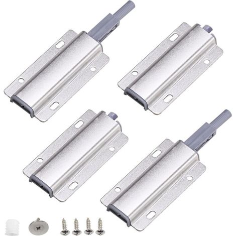 Druckriegel für Möbel, Touch-Riegel, Küchentürbeschläge, Schubladenverschlüsse, Druckriegel (4er-Pack) FLITI (1/4)