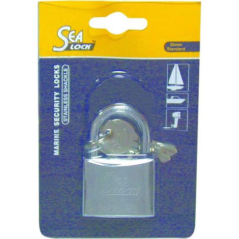 Cadenas marin SEALOCK - Bronze recouvert de chrome - l 30 mm x h 21 mm (1/2)