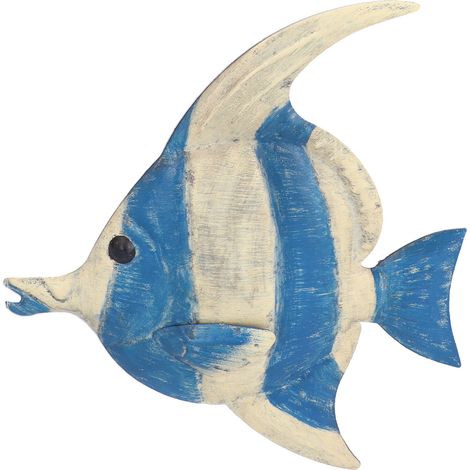 Wanddeko mit Fischmotiven im maritimen Stil fürs Kinderzimmer – Bastelidee für die Heimdekoration (1/5)