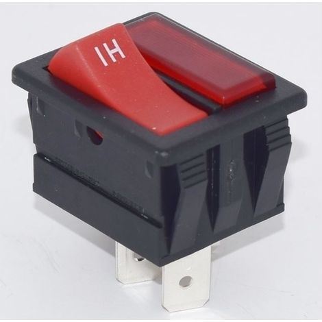 Numatic Compatible Henry Hi-Lo Momentary Red Switch Assembly (1/4)
