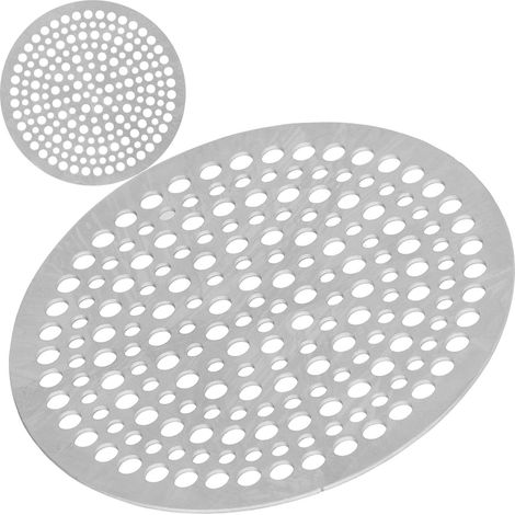 Filtre de siphon de sol en acier inoxydable, crépine de douche ronde, pièce en maille anti-obstruction (82 mm) (1/5)