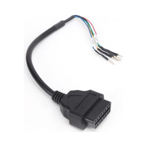 Connecteur adaptateur de test de câble 16 broches pour câblage OBD ODB2 universel pour voitures et motos (1/5)