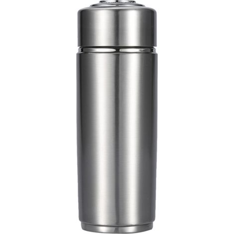 Tragbarer Wasserionisatorbecher aus Edelstahl, 400 ml, mit Negativionenfilter (Silber) (1/3)