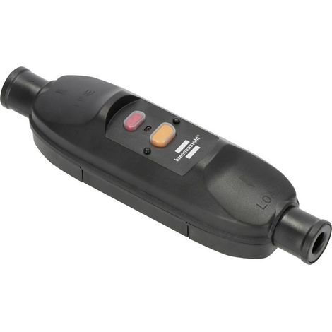Brennenstuhl 1290720011 Interrupteur intermédiaire - protection des personnes PRCD 230 V noir IP66