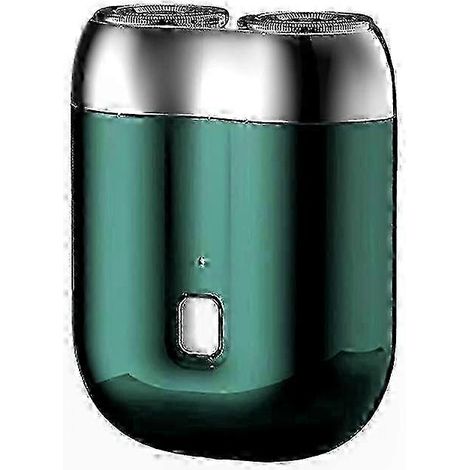 Rasoir électrique compact à double tête pour voiture, pour hommes et femmes. Outil de rasage portable et pratique pour les voyages, avec chargement USB. (1/5)