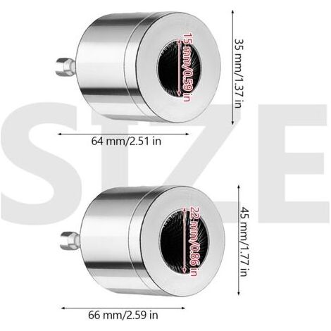 Ebavureur cuivre 2 pièces – Diamètres intérieurs 15 mm et 22 mm – Nettoyage tuyaux avant soudage – Construction robuste et durable