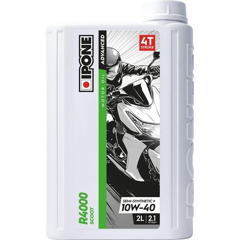 Huile Moteur Scooter 4 Temps 10W40 R4000 Scoot – Bidon 2 Litres - Semi-Synthétique + - Gamme Advanced - Protection durable du moteur - Durée de vie de l'huile prolongée (1/5)