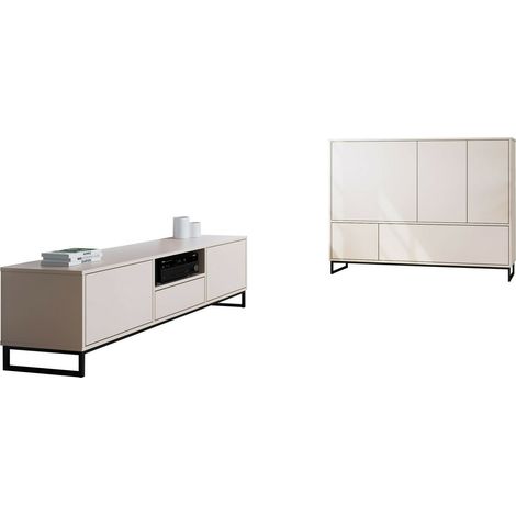 Conjunto de salón Calcalo 109, Beige