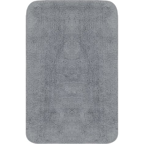 Maison Exclusive - Set Tappetini per Bagno 2 pz in Tessuto Grigio
