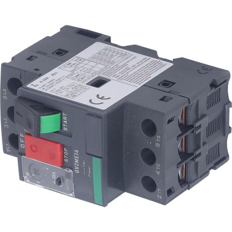Disjoncteur Moteur Manuel - 1 Unité - Thermomagnétique - Protection Surcharge Court-circuit - Industrie Tableau Électrique - GV2-ME14 6-10A (1/5)