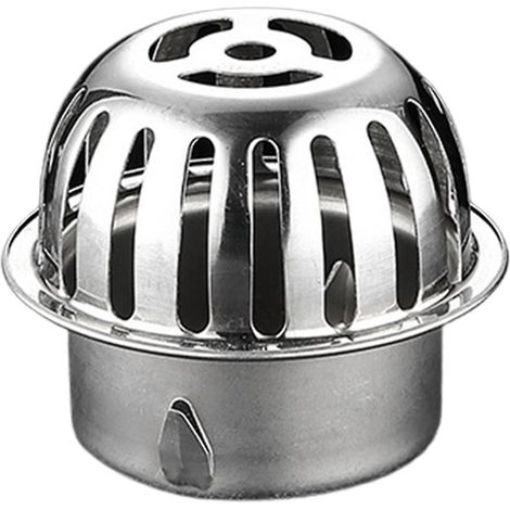 Edelstahl-Dachrinnenabdeckung für Spülbecken, verhindert Verstopfungen und Ablagerungen, Dachablaufrohr-Fittings – Edelstahl 304 – 5 cm