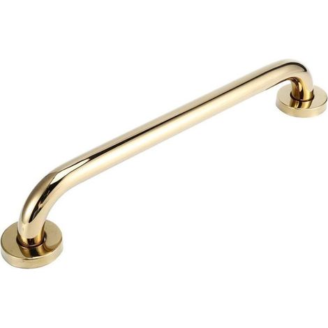 Barre d'appui de douche Salle de bainde sécurité Acier inoxydable Plaqué or Baignoire Main courante Barre à main de sécurité Accessoire de salle de bain 30cm (1/4)