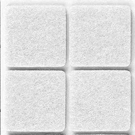 50 x FELTRINO ADESIVO SEDIA BIANCO  50X100 MM CF 1 PZ