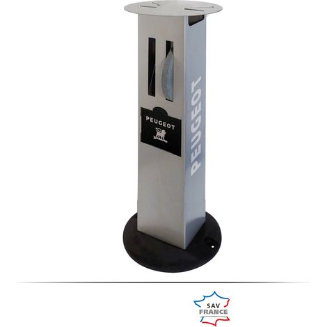 Peugeot – Support pour touret à meuler – Hauteur de travail 840 mm – Piètement en fonte 345 mm – Pour tourets et combinés ponceurs