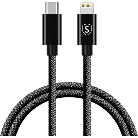 Usb C Auf Lightning Kabel 20 W 1 M Schwarz