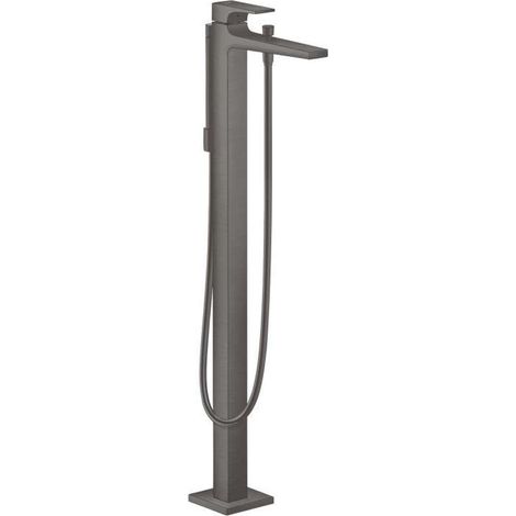 Hansgrohe Metropol - Miscelatore per vasca da bagno a pavimento, cromo nero spazzolato 32532340 (1/3)