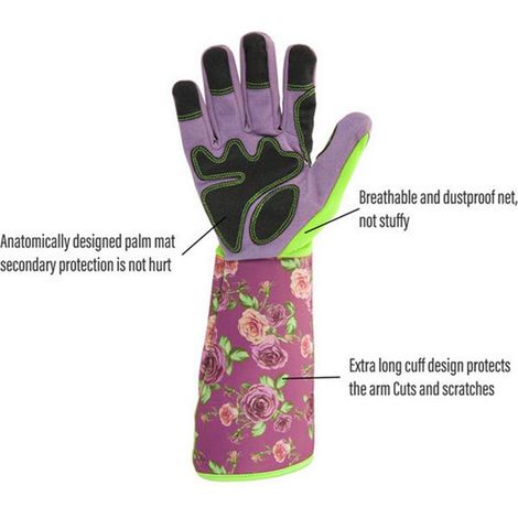 Gants de jardin longs [x] Gants de protection élbow-length épais anti-puncture (1/4)