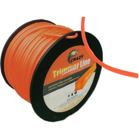 Trade Shop - Quadratisch-Kupplungsmittel-Draht 2,7 mm Rolle 100 mt Meter Mäher-Fleischkabel -