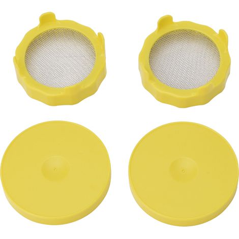 Couvercle germoir en ABS avec grille en acier inoxydable pour bocaux Mason à large ouverture (1/5)