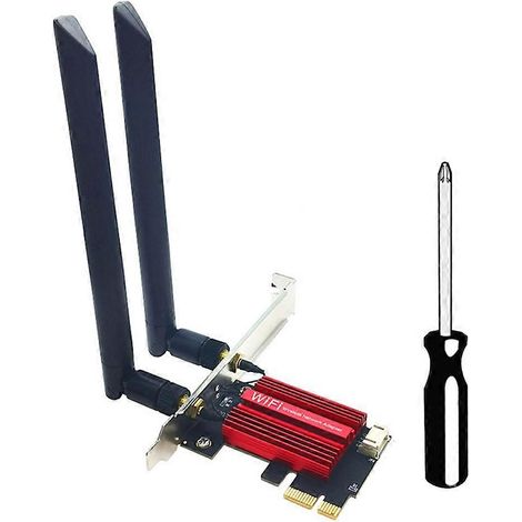 Carte réseau sans fil WiFi 7 BE200 Pro PCIe BT5.4 tri-bande 2,4 GHz/5 GHz/6 GHz BE200 (1/5)