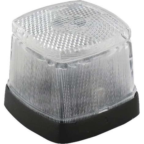 Cyclingcolors – Feu de position avant carré 60x60mm 12V – Éclairage halogène pour remorque, tracteur, camion – Visibilité optimale sur la route