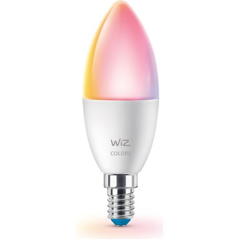 Ampoule connectée C37 E14 à blanc et couleur réglables, 16 millions de couleurs + RGB (1/5)