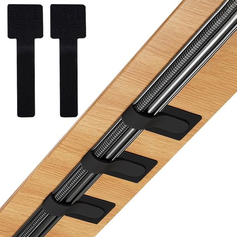 Lot de 30 serre-câbles de bureau, serre-câbles auto-adhésifs, organiseur de câbles, pince-câbles de bureau, support de câbles TV (noir, lot de 30) (1/5)