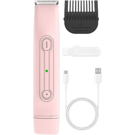 Tondeuse bikini pour femmes - Rasoir électrique 2 en 1 pour le visage, le corps et les zones intimes, utilisable sur peau sèche ou humide, indolore, portable et rechargeable, idéal à la maison et en v (1/5)