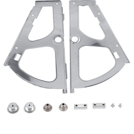 Cerniere per scarpiera in acciaio inox a 2 pezzi, cerniere per scarpiera, cerniere per armadi, accessori girevoli, ricambio per cucina/soggiorno (1 livello) - Crezuo