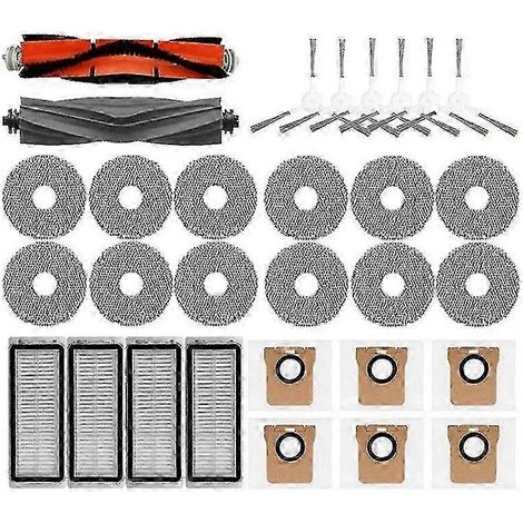 Para Dreame Bot L20 Ultra / X20 Pro, cepillo lateral principal, filtro HEPA, fregona, bolsa para polvo, aspiradora robot, repuestos para la carretera (1/4)