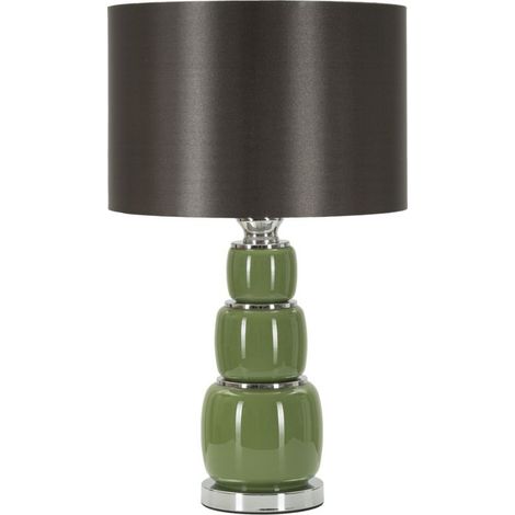 Lampe à Poser en Verre "Eva Three" 57cm Vert & Noir (1/5)