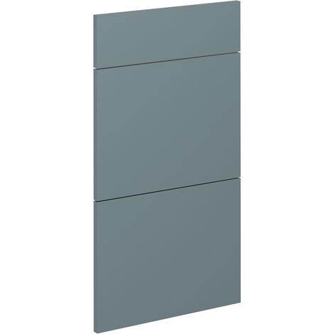 Façade de cuisine R-Line, Bleu-gris, 39.6x70.4cm façade de meuble pour meuble bas à tiroirs, Vicco (1/5)