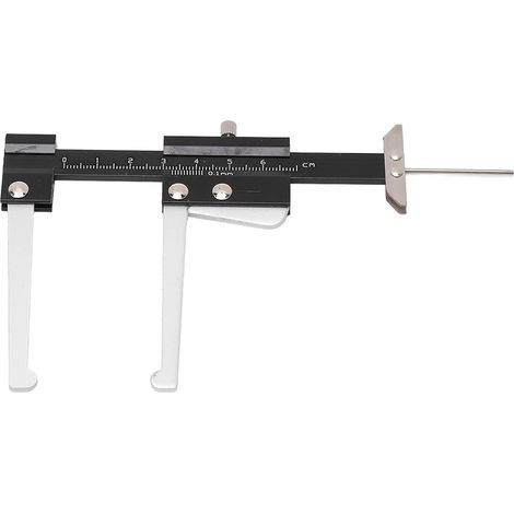 Jauge de profondeur de disque de frein, jauge de profil de disque de pneu, jauge de profil de jauge de profil de 60 mm, échelle métrique manuelle, outil de mesure micromètre de rotor portable pour (1/5)