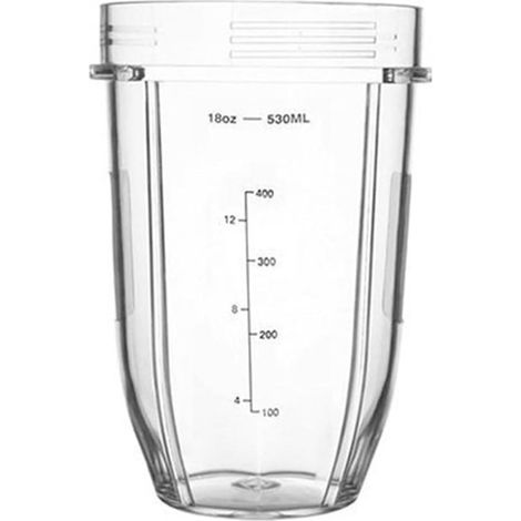 Gobelet Mélangeur - 530 Ml - Compatible Avec Mixeurs Ninja - Pour Préparation De Jus Et Smoothies - 1 Pièce (1/4)