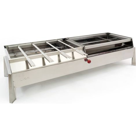 Lisa Luxuriöser Spießkocher aus Edelstahl für die Holzkohlegrills Etna und Etna Maxi (1/5)