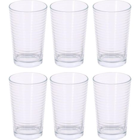 Water Glasses - Drinking Glass Set - 6-Piece Set - Dishwasher Safe - 220 ml (1/5)