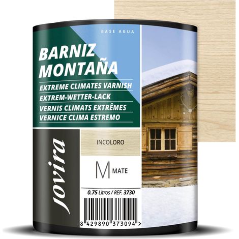 VERNIS CLIMATS EXTRÊMES À L'EAU Protection pour les bois exposés dans les zones montagneuses. 750 Millilitres, Mat (1/5)
