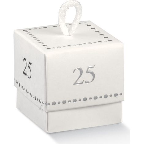 Scotton Scatola Fleur 25 ° Compleanno 50 x 50 x 50 Mm 10 Pz