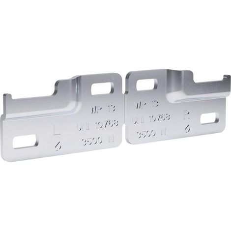 placa wp13. acero. zincado. colgador libra altura 11mm. 3500 n - italiana ferramenta