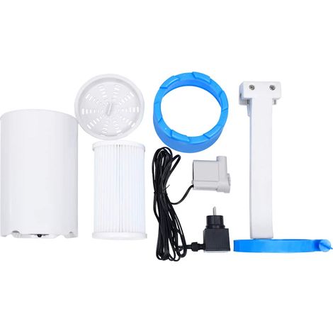Maison Exclusive - Écumoire de piscine et pompe avec adaptateur 16 cm Plastique (1/5)