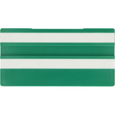 Simplex Écriteaux vides, 100 x 50 mm, vert avec 2 languettes vides